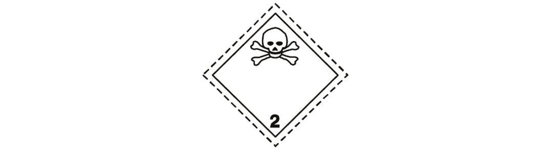 ADR Etikett "Toxic gases"