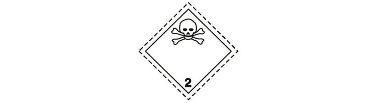 ADR Etikett "Toxic gases"