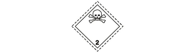ADR Etikett "Toxic gases"