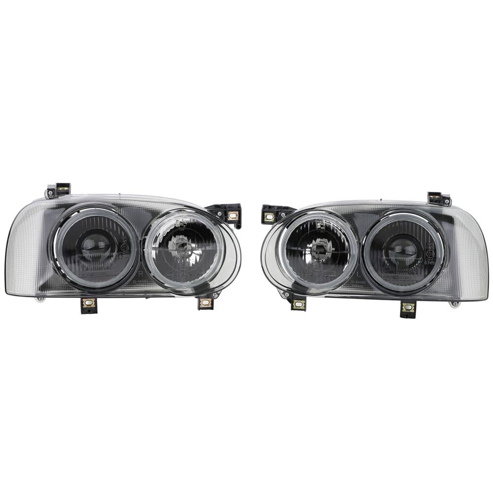 Sorte Dobbeltforlygter VW Golf III
