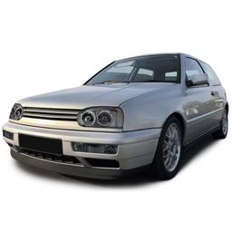 Svarta Dubbelstrålkastare VW Golf III