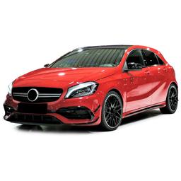 Glanssort Spoilersett Mercedes A-Klasse W176