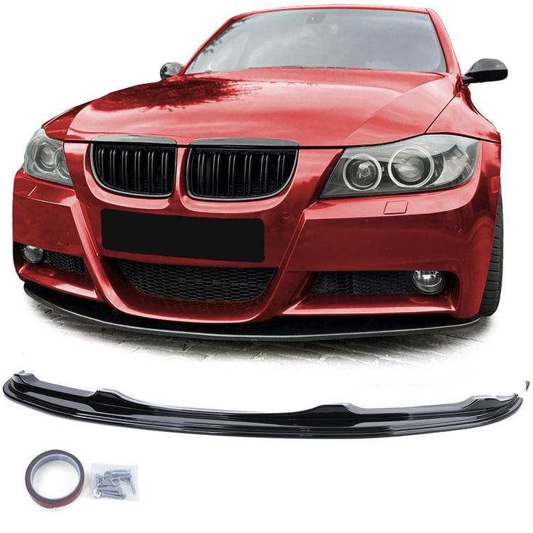 Glanssort Spoilerlæbe BMW 3-serie E90 E91