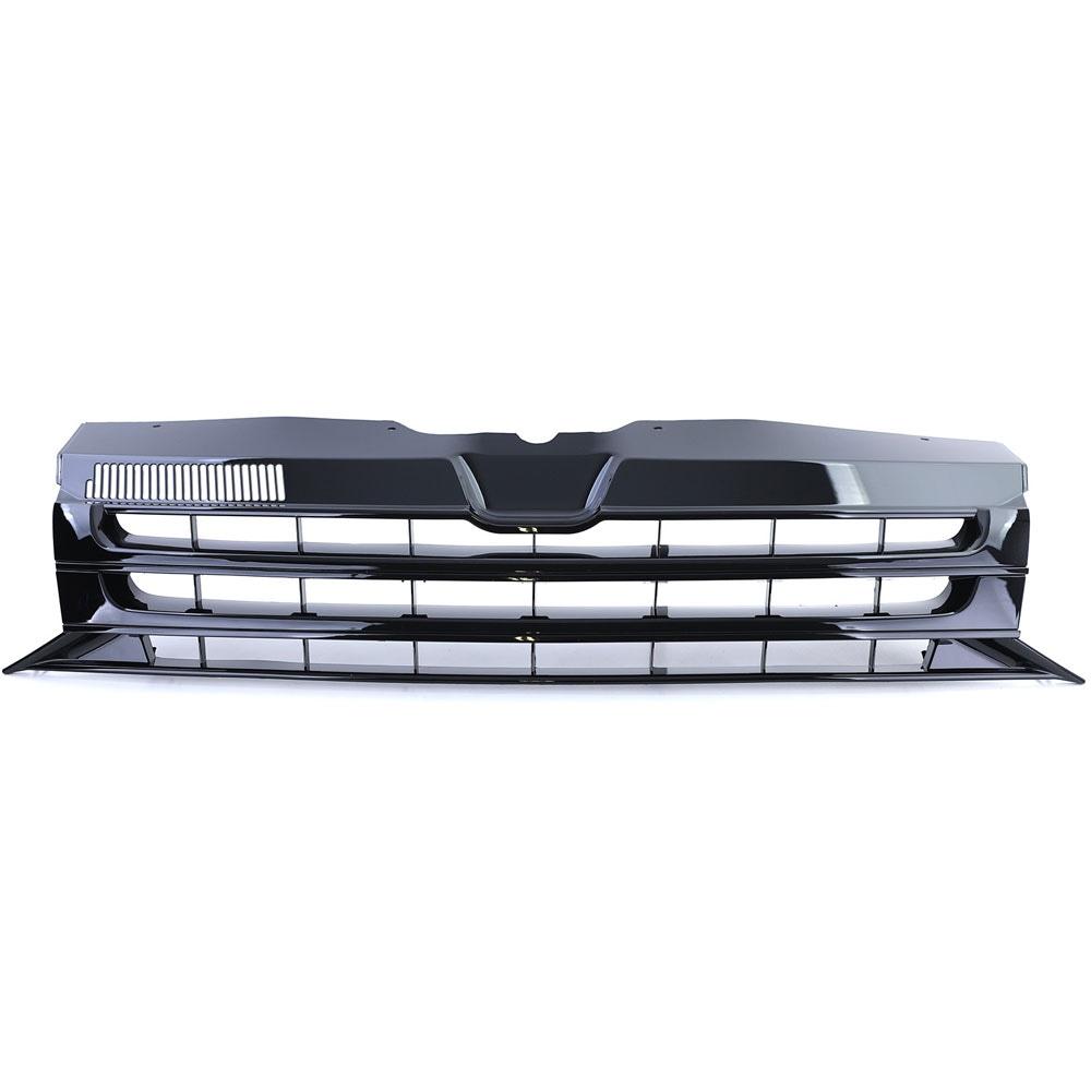 Glanset Svart Grill VW Transporter T5 Buss Facelift