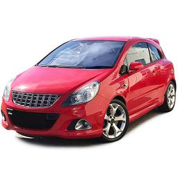 Förkromad Grill Opel Corsa D