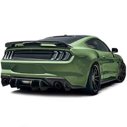 Blanksvart Diffusor Ford Mustang GT