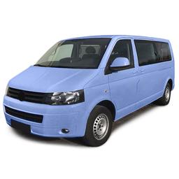 Glanset Svart Grill VW Transporter T5 Buss Facelift