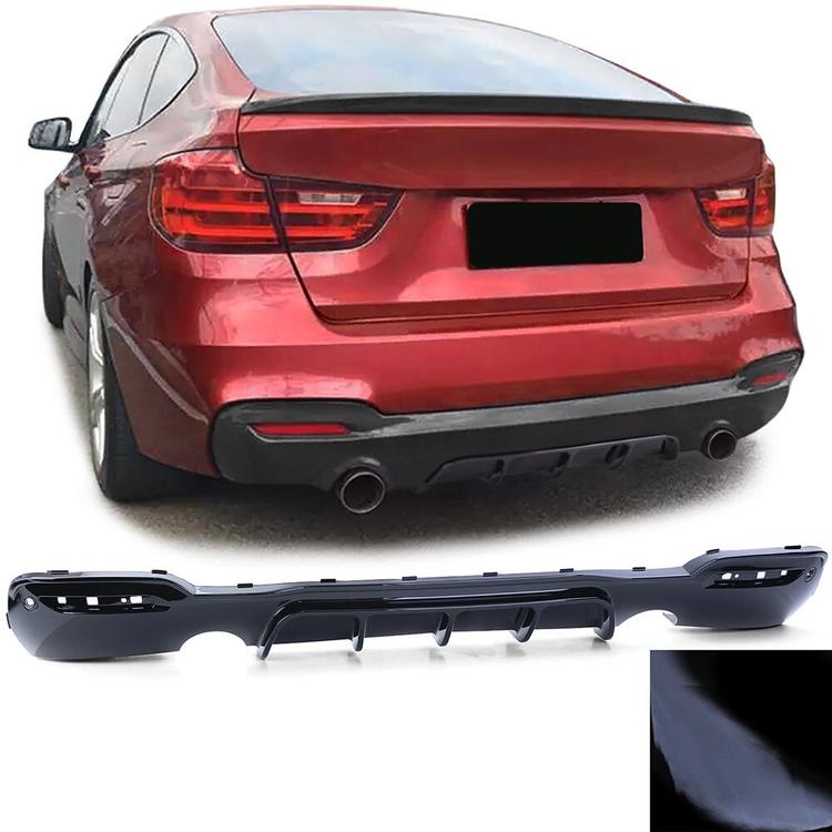 Blanksvart Diffusor BMW 3-serie GT F34