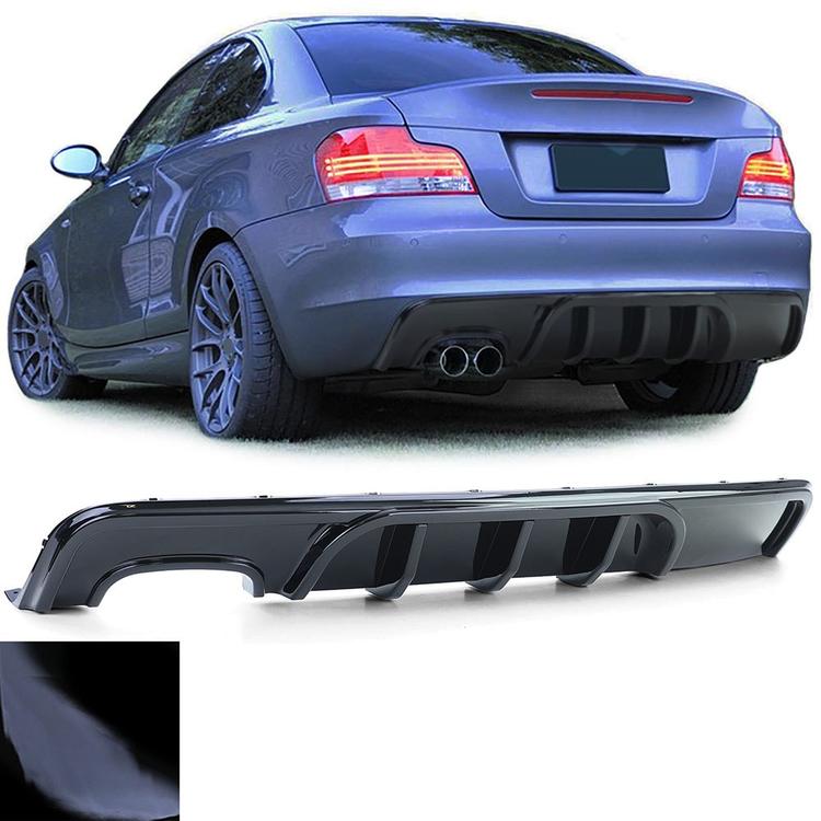 Blanksvart Diffusor BMW 1-serie E82 E88