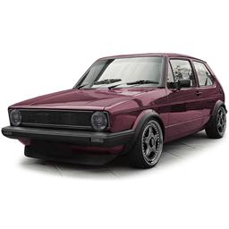 Svarta Strålkastare VW Golf I