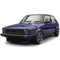 Svarta Strålkastare VW Golf I