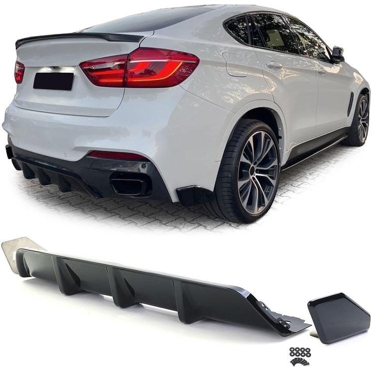 Blanksvart Diffusor BMW X6 F16