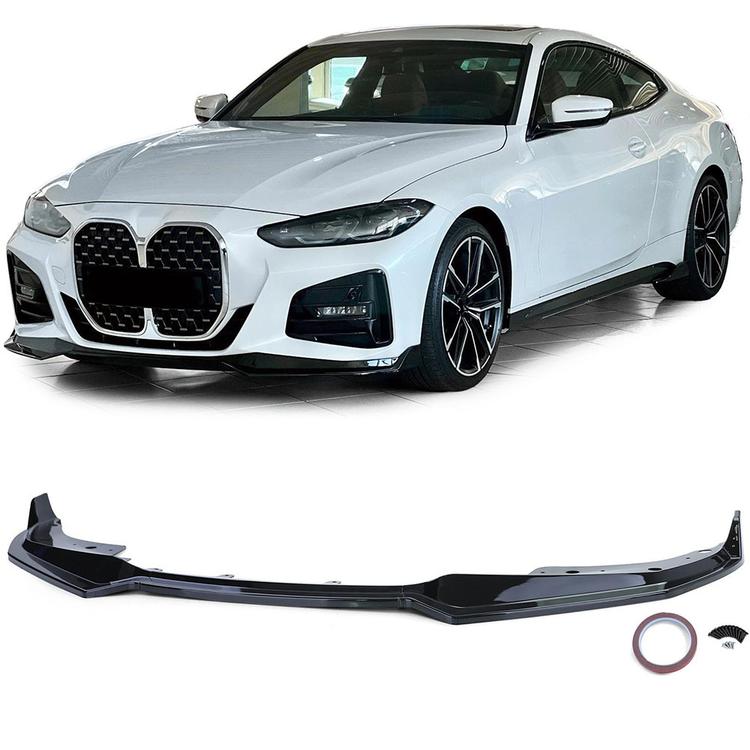 Blanksvart Spoilerläpp BMW 4-serie G22 G23 G26