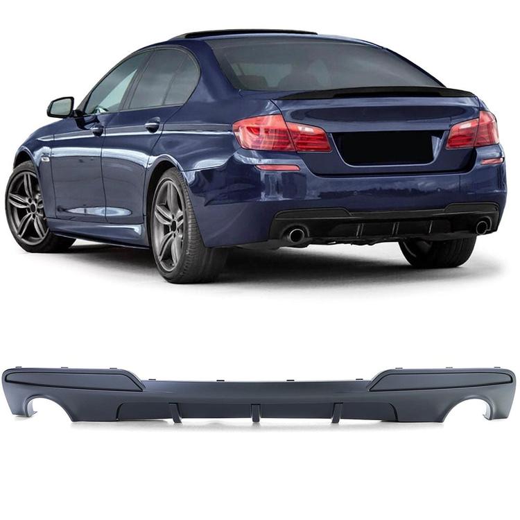 Matte Black Diffuser BMW 5 Series F10 / F11 535i 535d