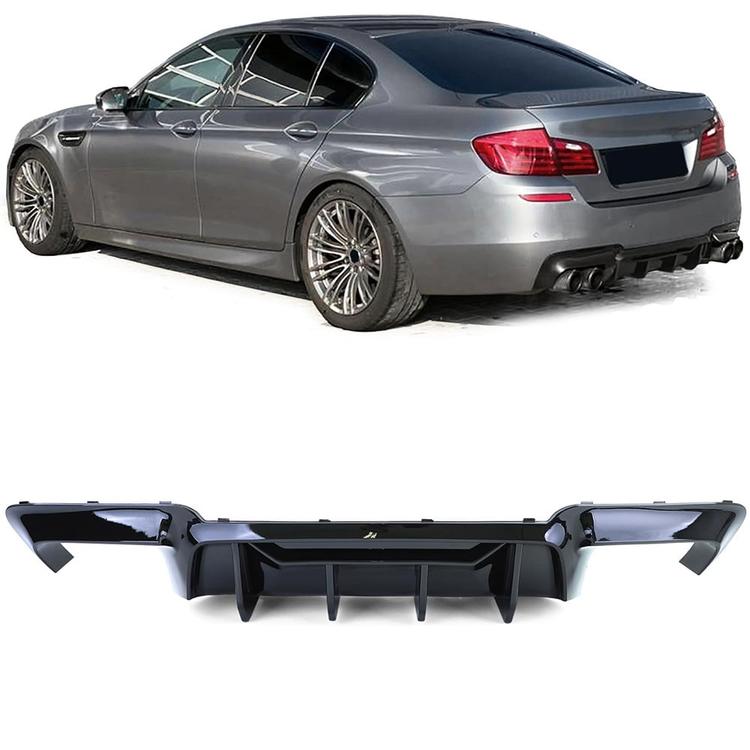 Blanksvart Diffusor BMW 5-serie F10 / F11 550i M550d
