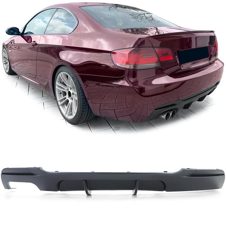 Matt svart Diffusor BMW 3-serie E92 E93