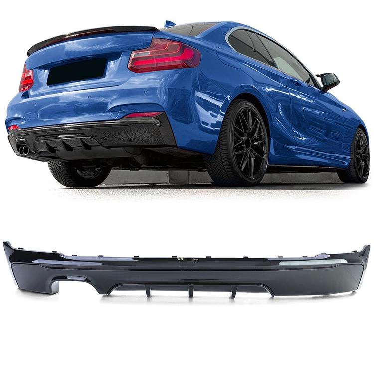 Blanksvart Diffusor BMW 2-serie F22 F23