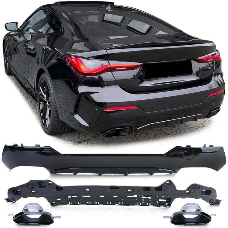 Diffusor med avgasslutrör BMW 4-serie G22 G23