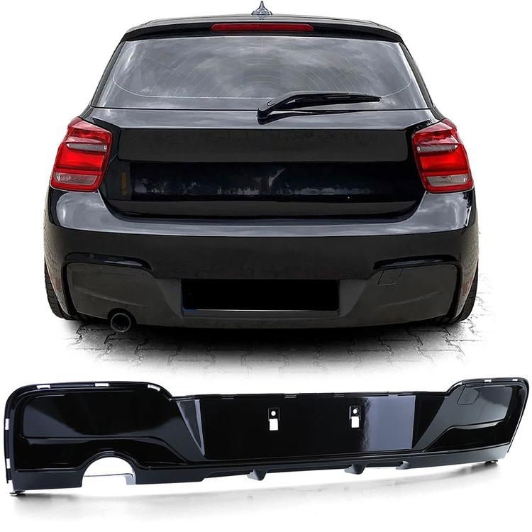 Blanksvart Diffusor BMW 1-serie F20 / F21