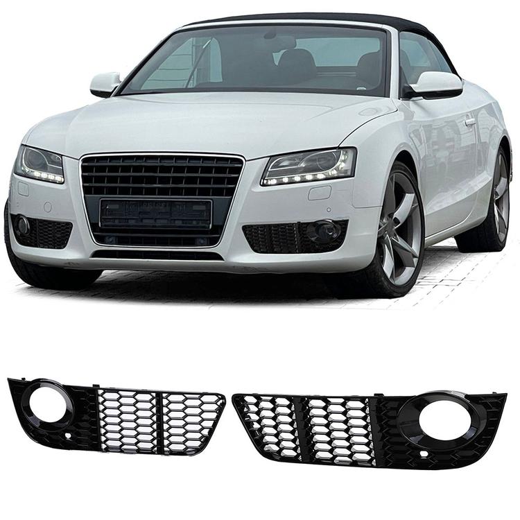 Dimljusgaller svart Audi A5 8T