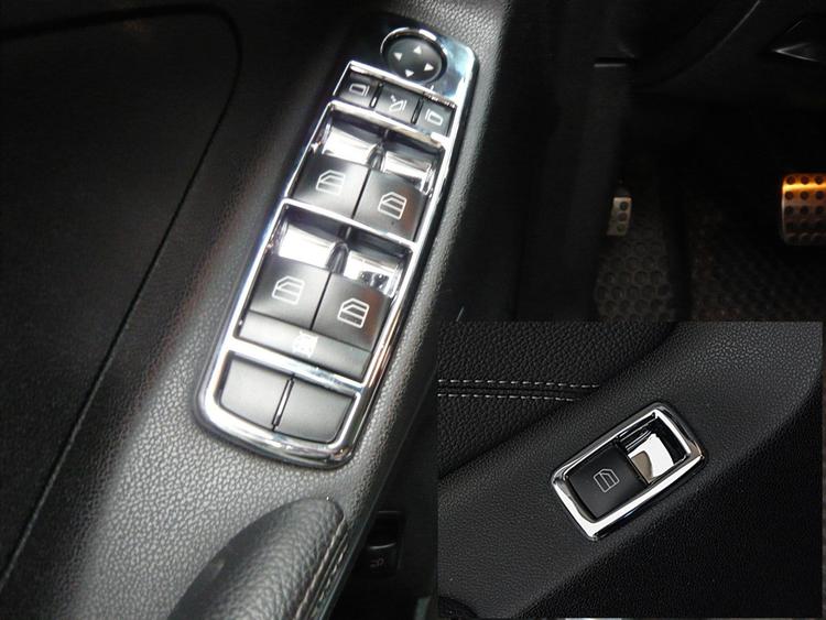 Chrome background fronte for buttons (5 pcs parts)- Mercedes Benz  W164 , X164