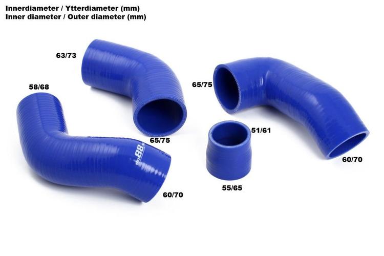 Tryckslangar som passar Volvo 740/940 Turbo 92-98