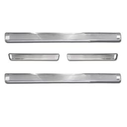 Car Door Sill Scuff Plate Protectors Trim brushed steel BMW X7