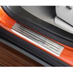 Car Door Sill Scuff Plate Protectors Trim brushed steel Opel Mokka
