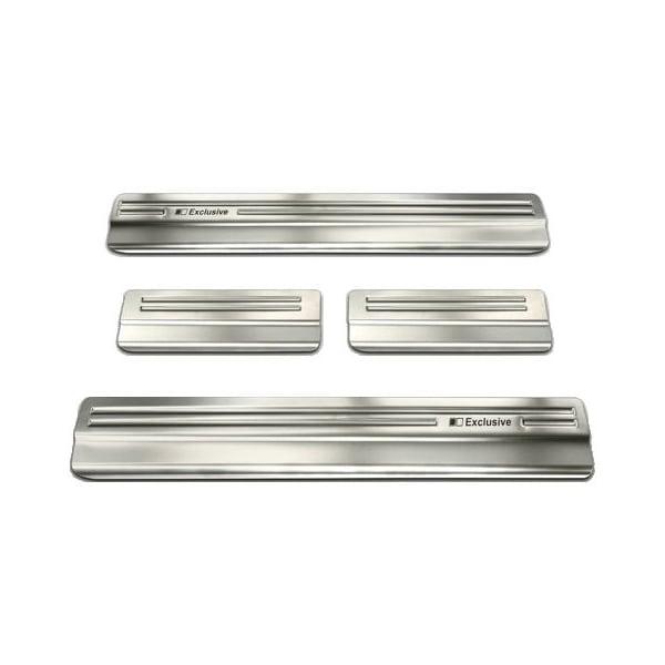 Car Door Sill Scuff Plate Protectors Trim brushed steel Seat Ateca