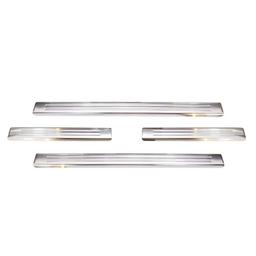 Car Door Sill Scuff Plate Protectors Trim brushed steel Seat Tarraco
