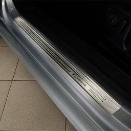 Car Door Sill Scuff Plate Protectors Trim brushed steel VW Passat