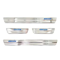 Car Door Sill Scuff Plate Protectors Trim brushed steel Toyota Corolla