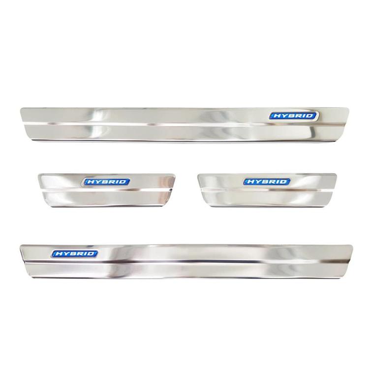 Car Door Sill Scuff Plate Protectors Trim brushed steel Toyota Corolla