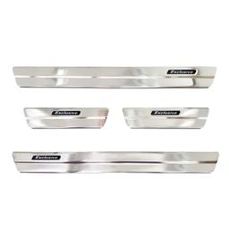 Car Door Sill Scuff Plate Protectors Trim brushed steel Toyota Corolla