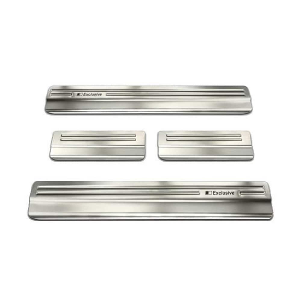Car Door Sill Scuff Plate Protectors Trim brushed steel Mazda CX-5
