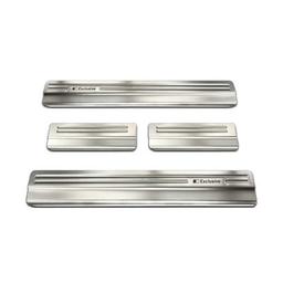 Car Door Sill Scuff Plate Protectors Trim brushed steel Mazda CX-5