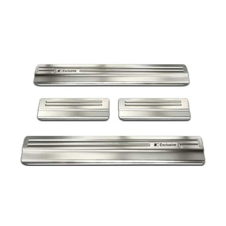 Car Door Sill Scuff Plate Protectors Trim brushed steel Mazda CX-5
