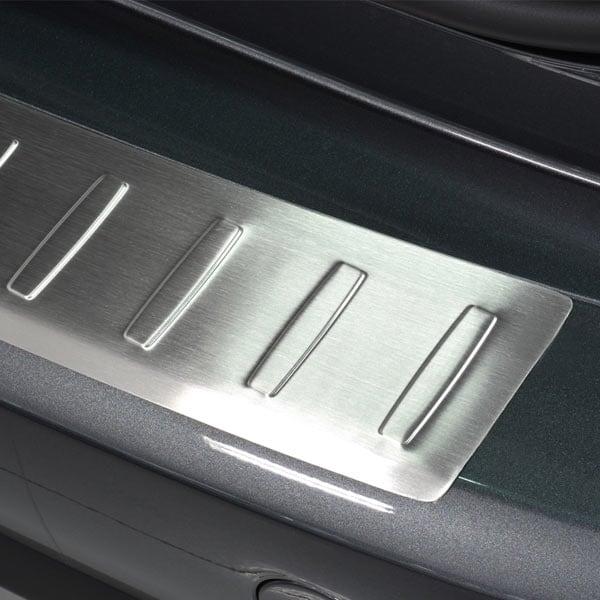 Brushed Steel Rear Bumper Protector Citroen C4 Grand II Picasso