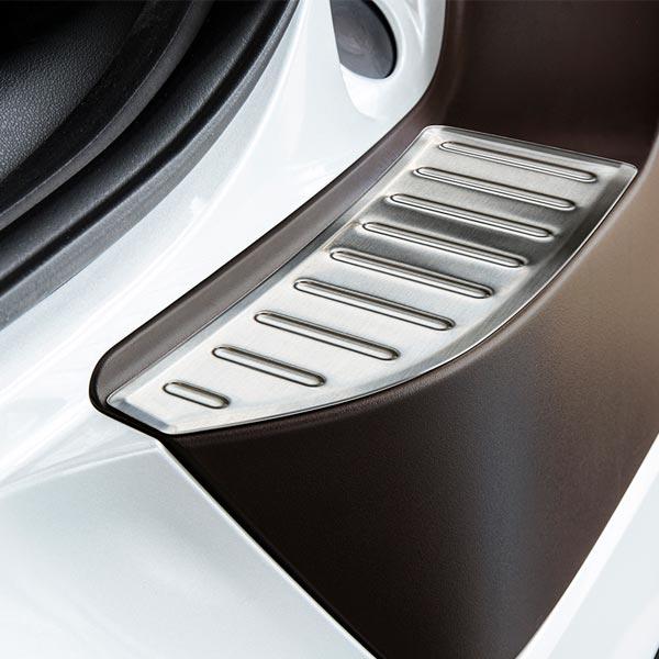 Brushed Steel Rear Bumper Protector Citroen C4 Cactus