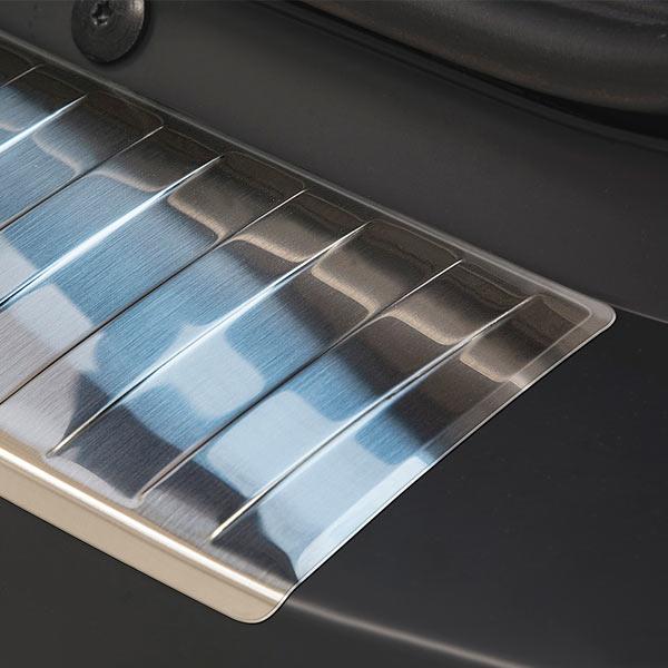 Brushed Steel Rear Bumper Protector Dacia Sandero