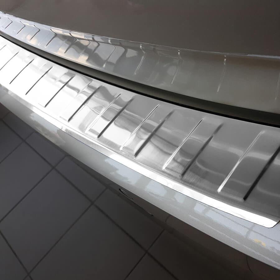 Brushed Steel Rear Bumper Protector VW Polo VI