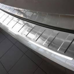 Brushed Steel Rear Bumper Protector VW Polo VI