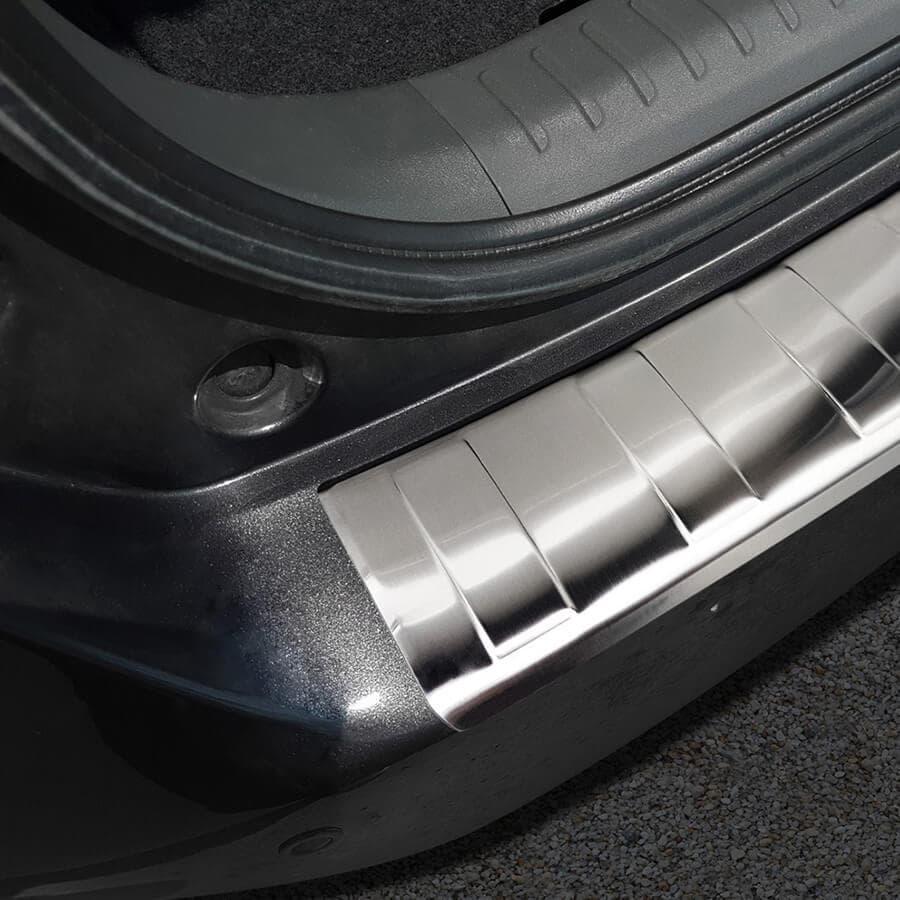 Brushed Steel Rear Bumper Protector Toyota Prius plus