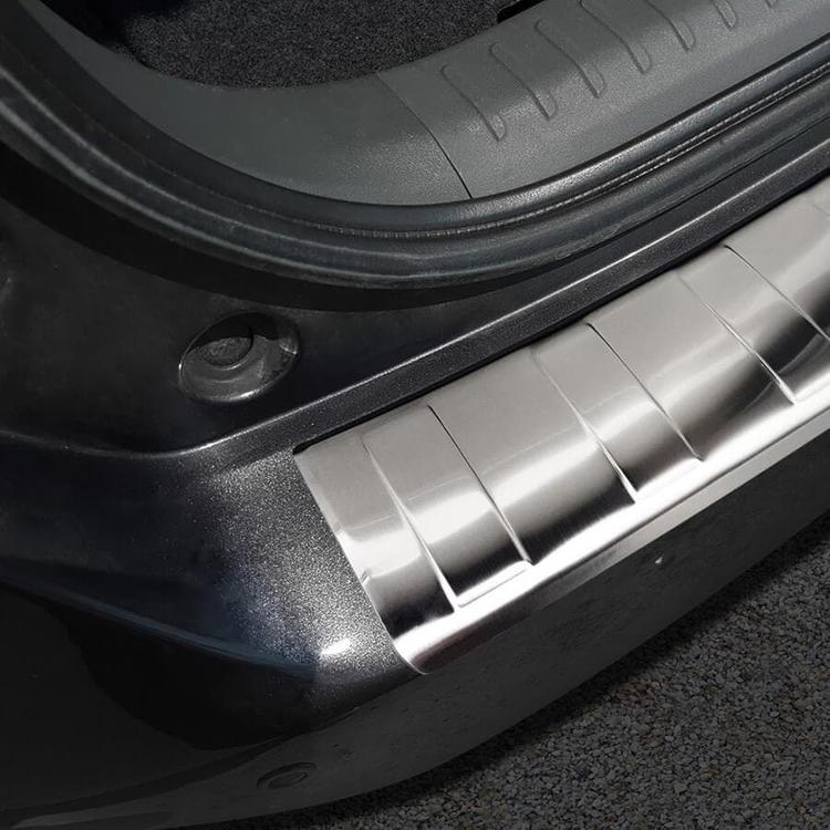 Brushed Steel Rear Bumper Protector Toyota Prius plus