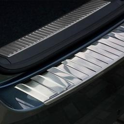Brushed Steel Rear Bumper Protector Skoda Superb B Station Wagon