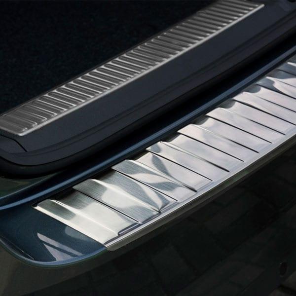 Brushed Steel Rear Bumper Protector Skoda Superb B Station Wagon