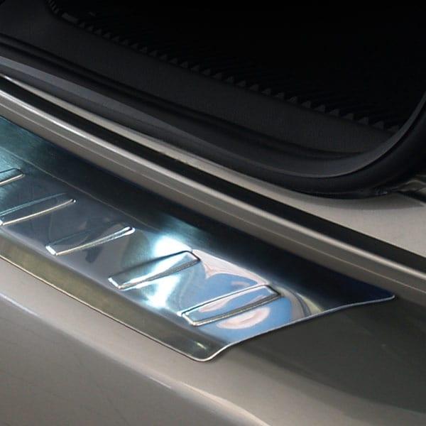 Brushed Steel Rear Bumper Protector Skoda Roomster