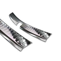 Brushed Steel Rear Bumper Protector Skoda Kodiaq