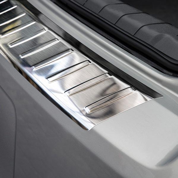 Brushed Steel Rear Bumper Protector Opel Vectra C Sedan