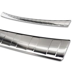 Brushed Steel Rear Bumper Protector Skoda Fabia Estate
